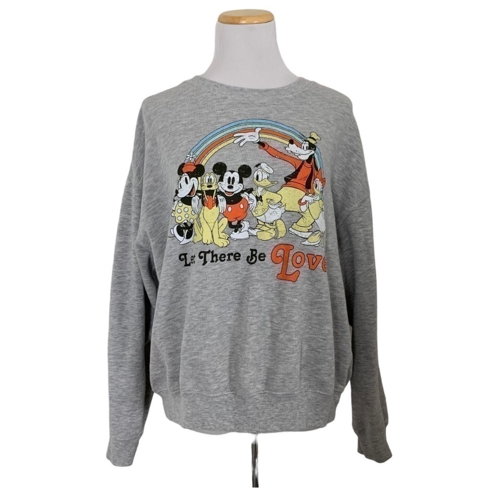 Disney pullover Boyfriend Crew neck sweatshirt Women’s Size XXL Mickey Mouse